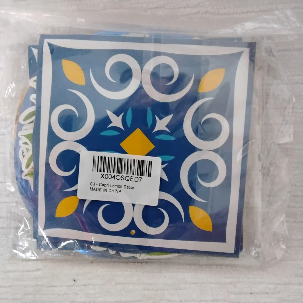 Hanging Decorations, Spring Summer Blue And Yellow Lemons
